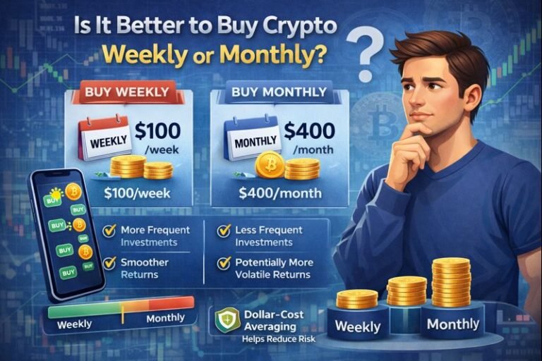 Is It Better to Buy Crypto Weekly or Monthly?